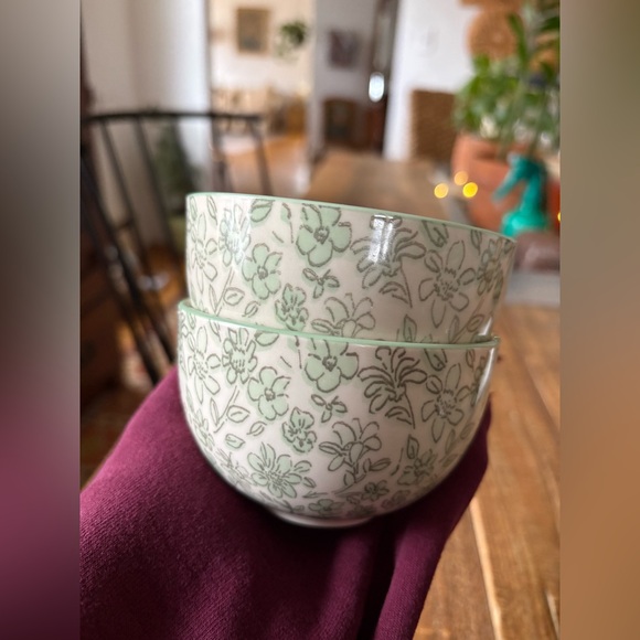 Floral Dipping Bowls, Set of Two - Picture 3 of 16